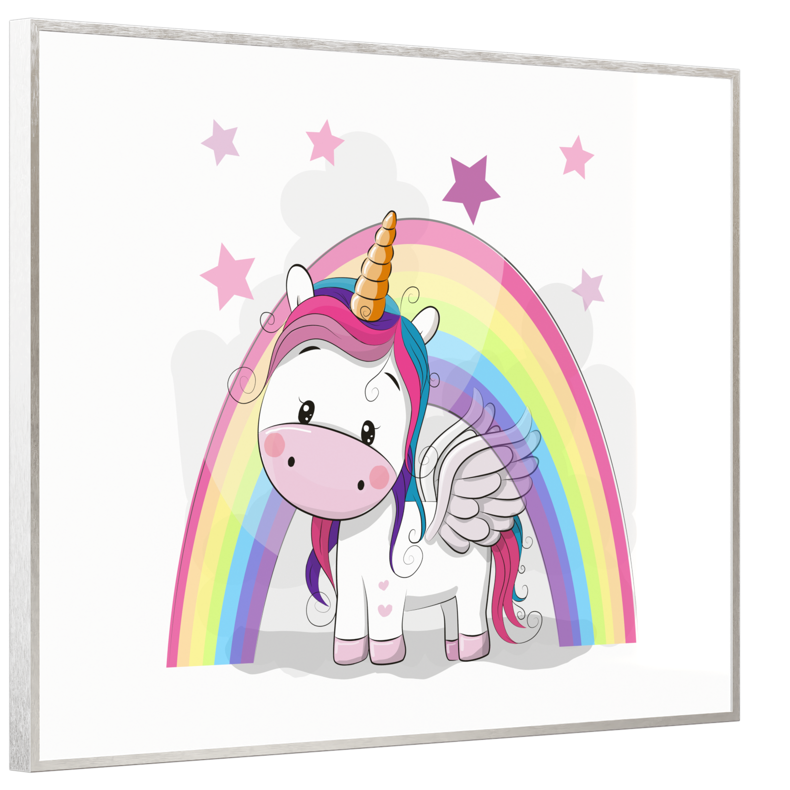 Deko Glas Wandbild Motiv 029 Einhorn