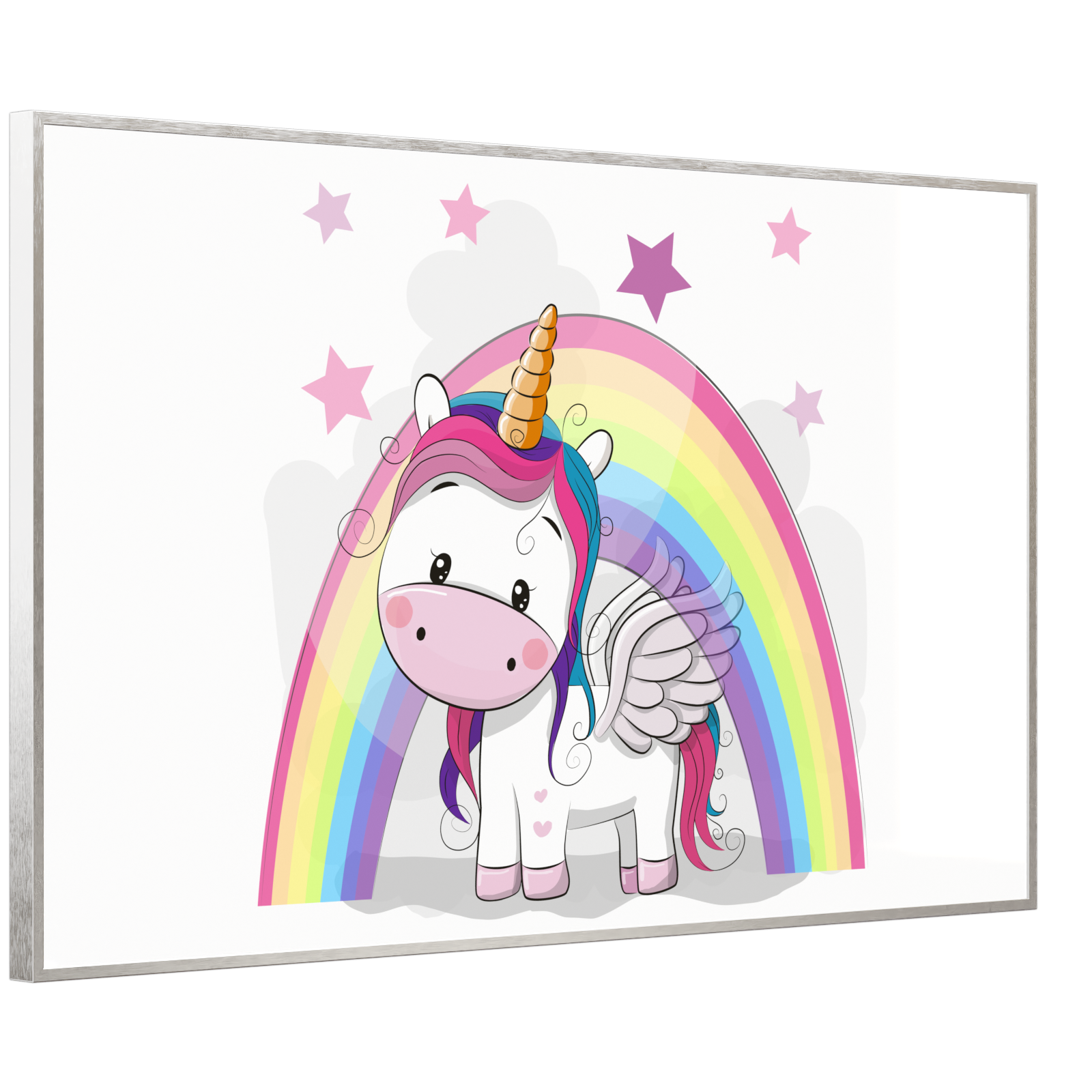 Deko Glas Wandbild Motiv 029 Einhorn