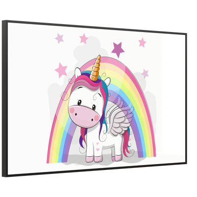 STEINFELD Deko Glas Wandbild Motiv 029 Einhorn