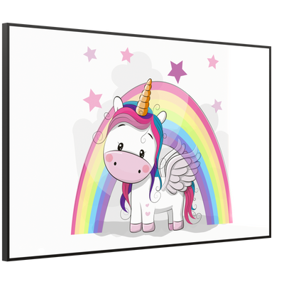 STEINFELD Deko Glas Wandbild Motiv 029 Einhorn