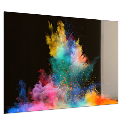 STEINFELD Deko Glas Wandbild Motiv 030 Farbexplosion