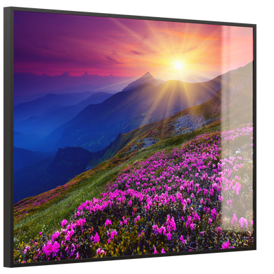 STEINFELD Deko Glas Wandbild Motiv 033 Sommerberg