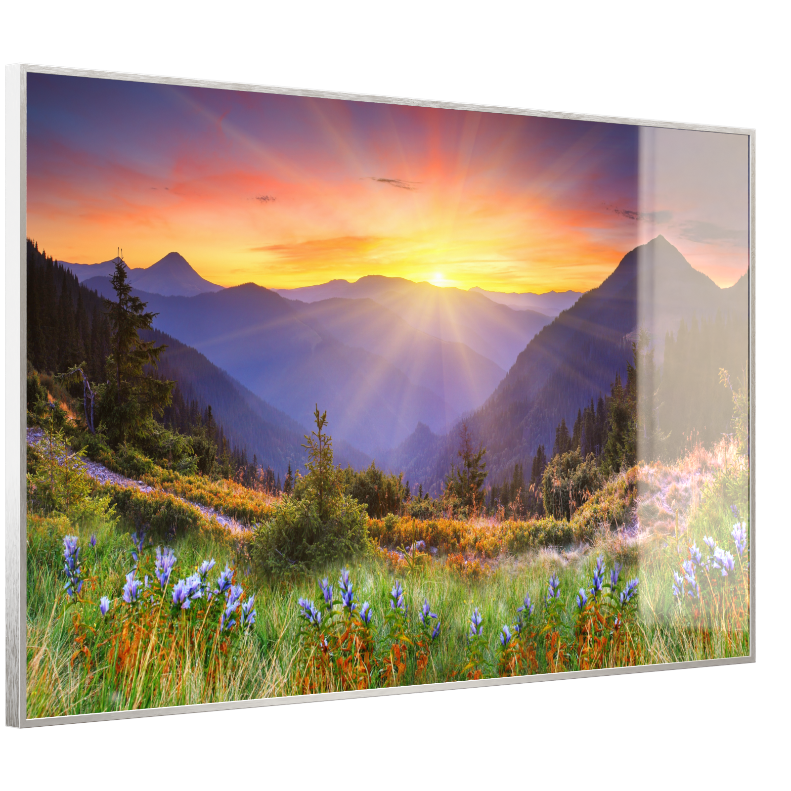 Deko Glas Wandbild Motiv 034 Sonnenuntergang