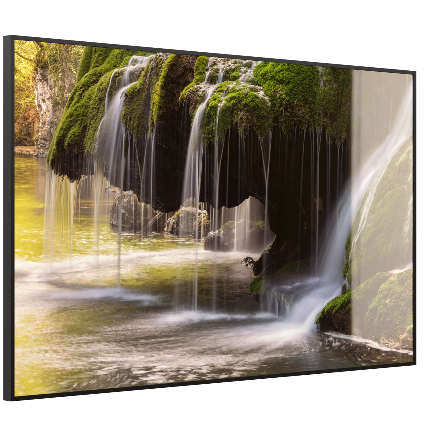 STEINFELD Deko Glas Wandbild Motiv 003 Wasserfall