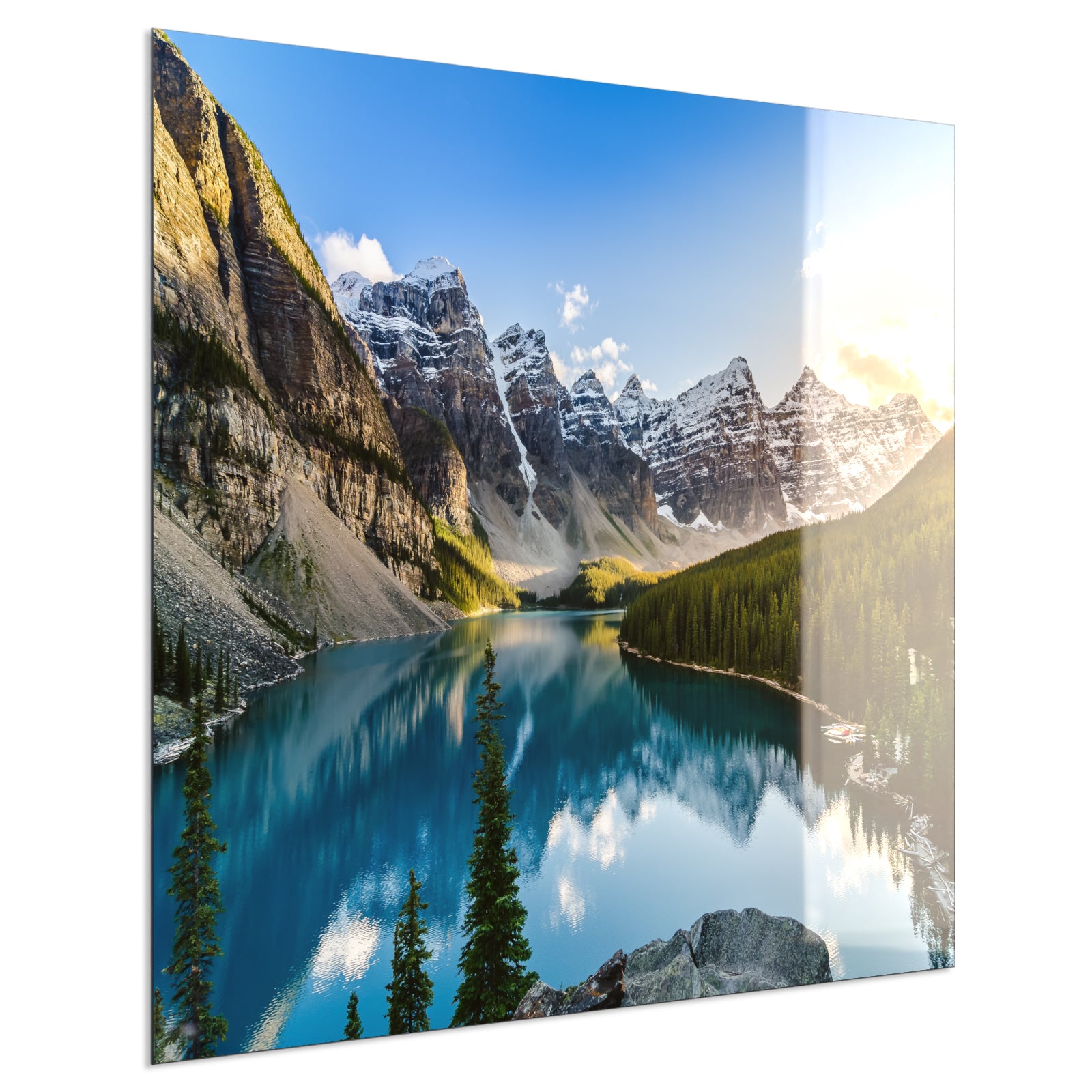 Deko Glas Wandbild Motiv 040 Rocky Mountains