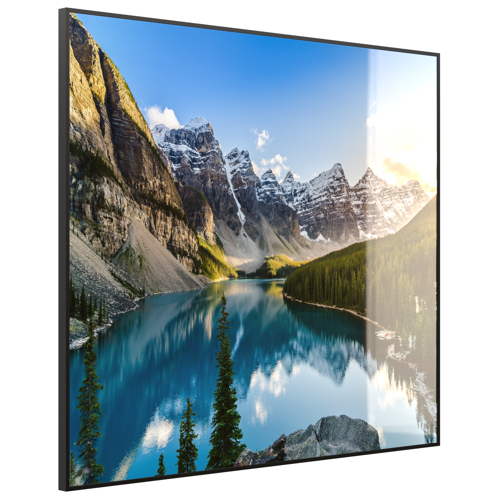 Deko Glas Wandbild Motiv 040 Rocky Mountains