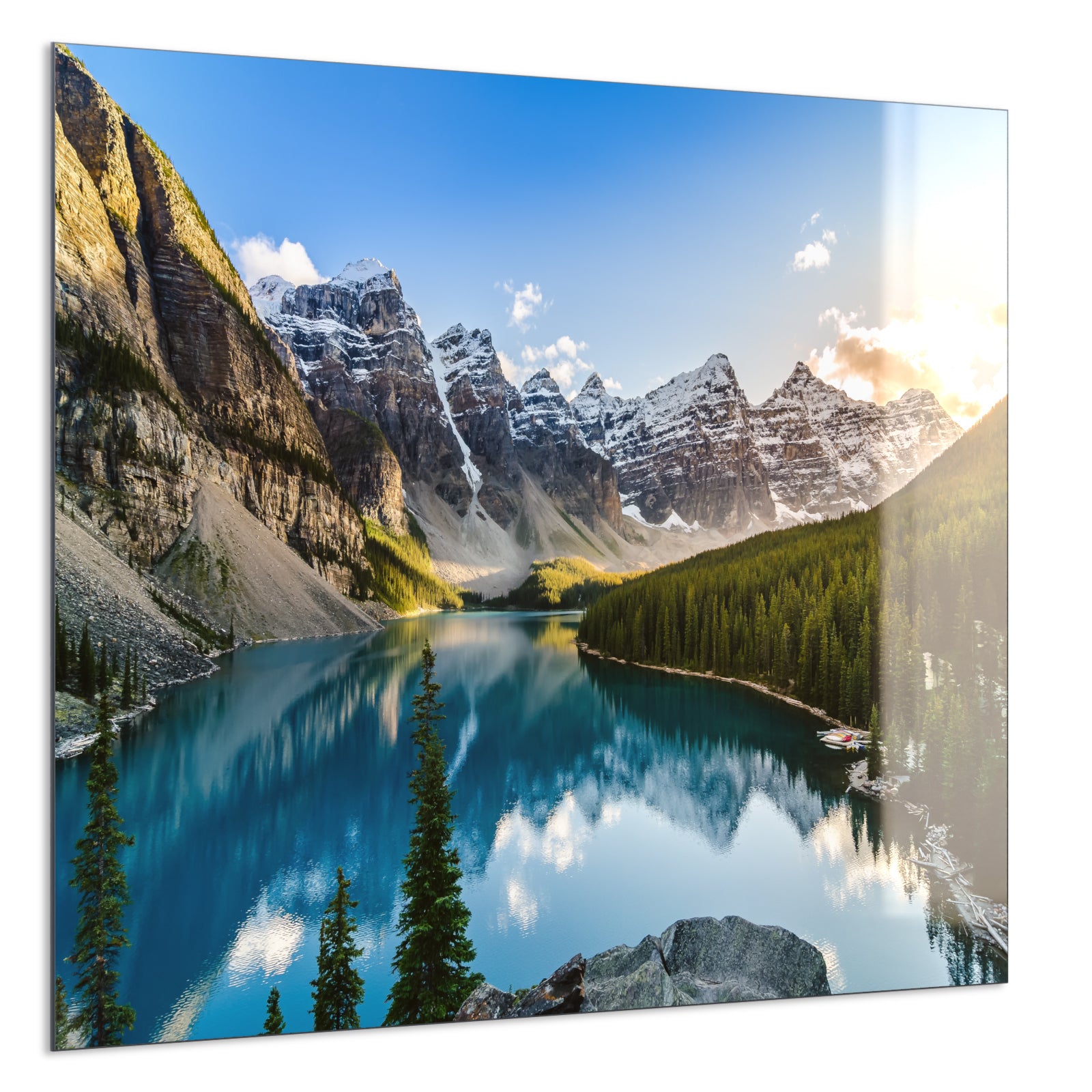 Deko Glas Wandbild Motiv 040 Rocky Mountains