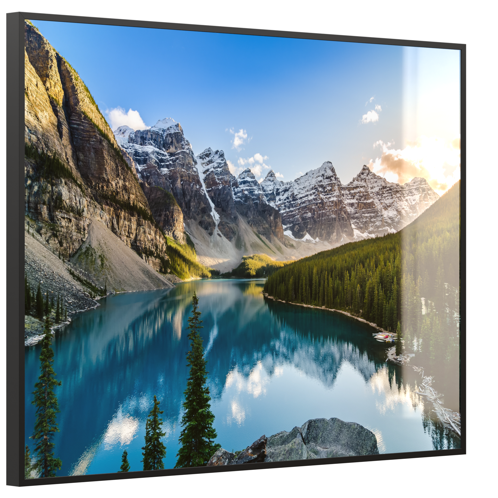 Deko Glas Wandbild Motiv 040 Rocky Mountains