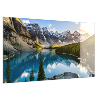 STEINFELD Deko Glas Wandbild Motiv 040 Rocky Mountains