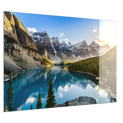 STEINFELD Deko Glas Wandbild Motiv 040 Rocky Mountains