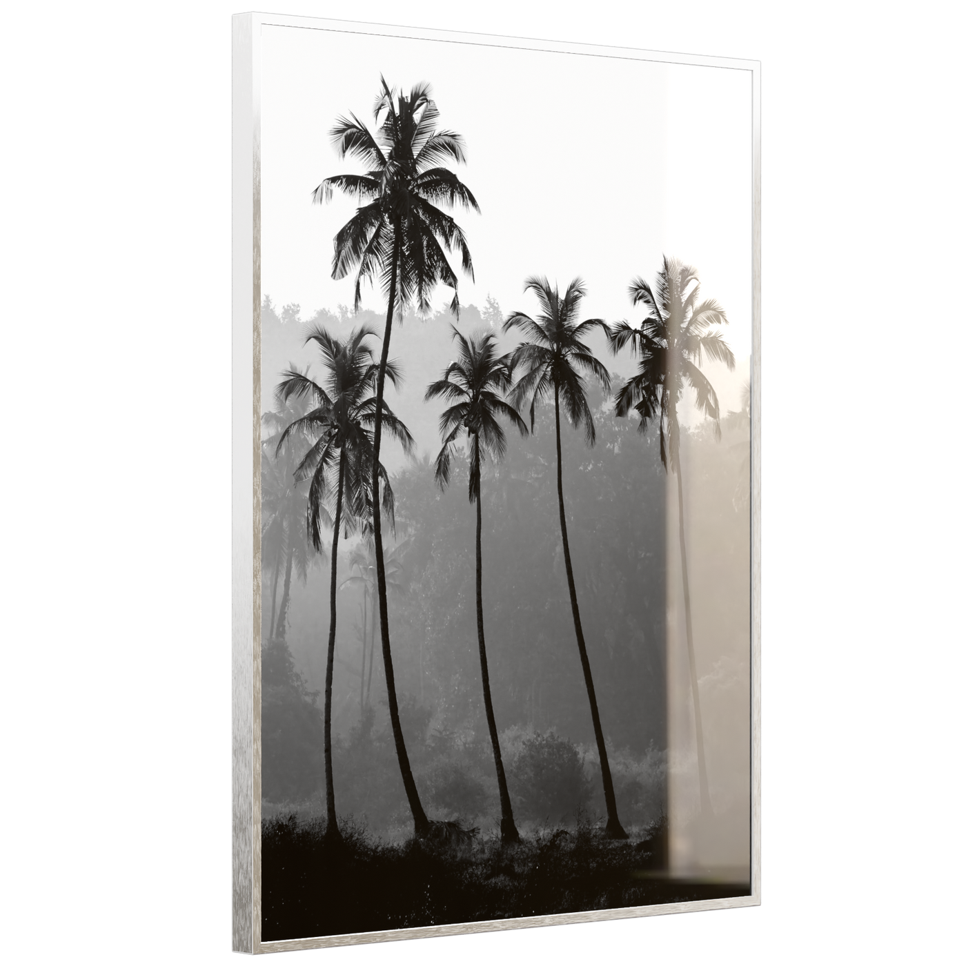 STEINFELD Deko Glas Wandbild Motiv 042H Palmen