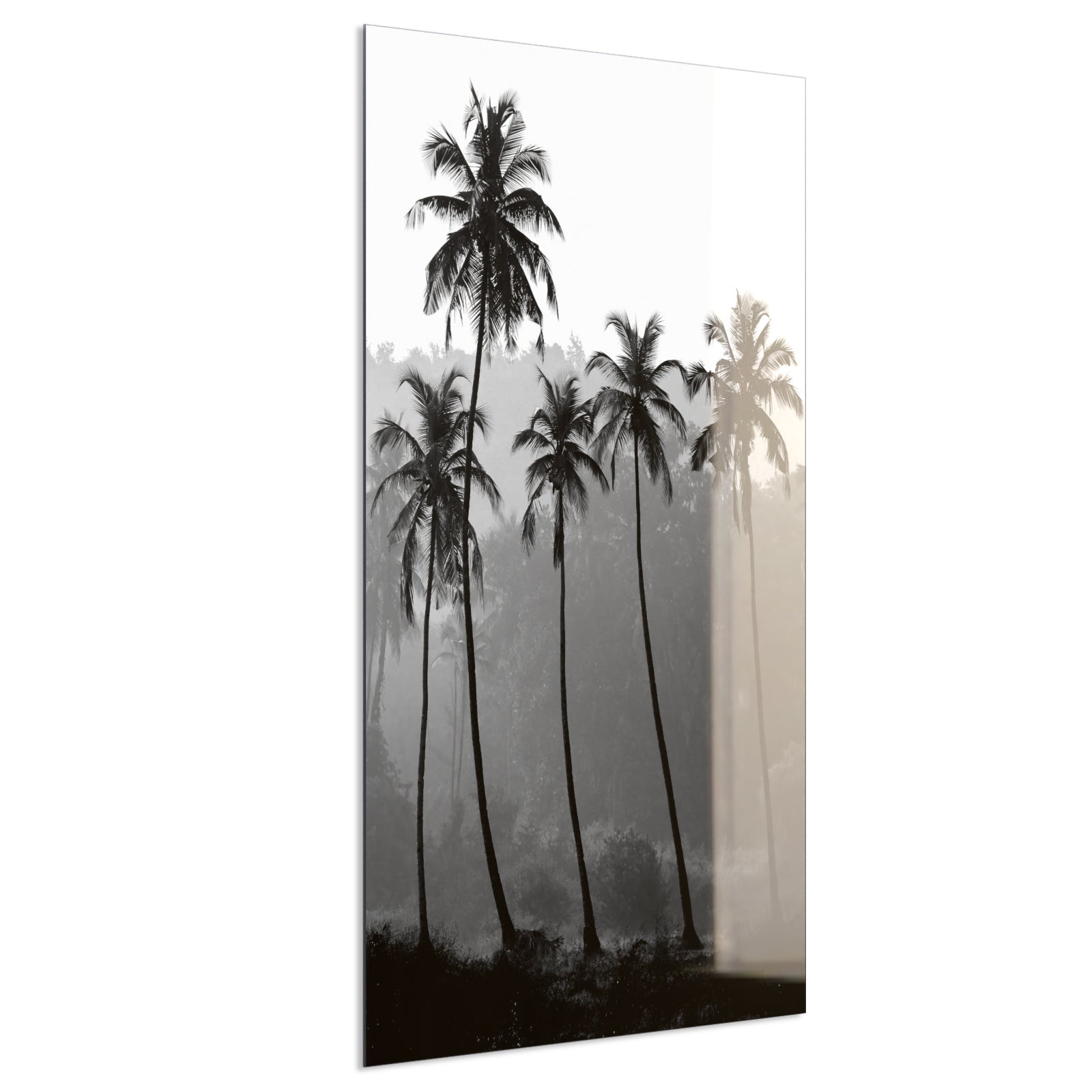 Deko Glas Wandbild Motiv 042H Palmen