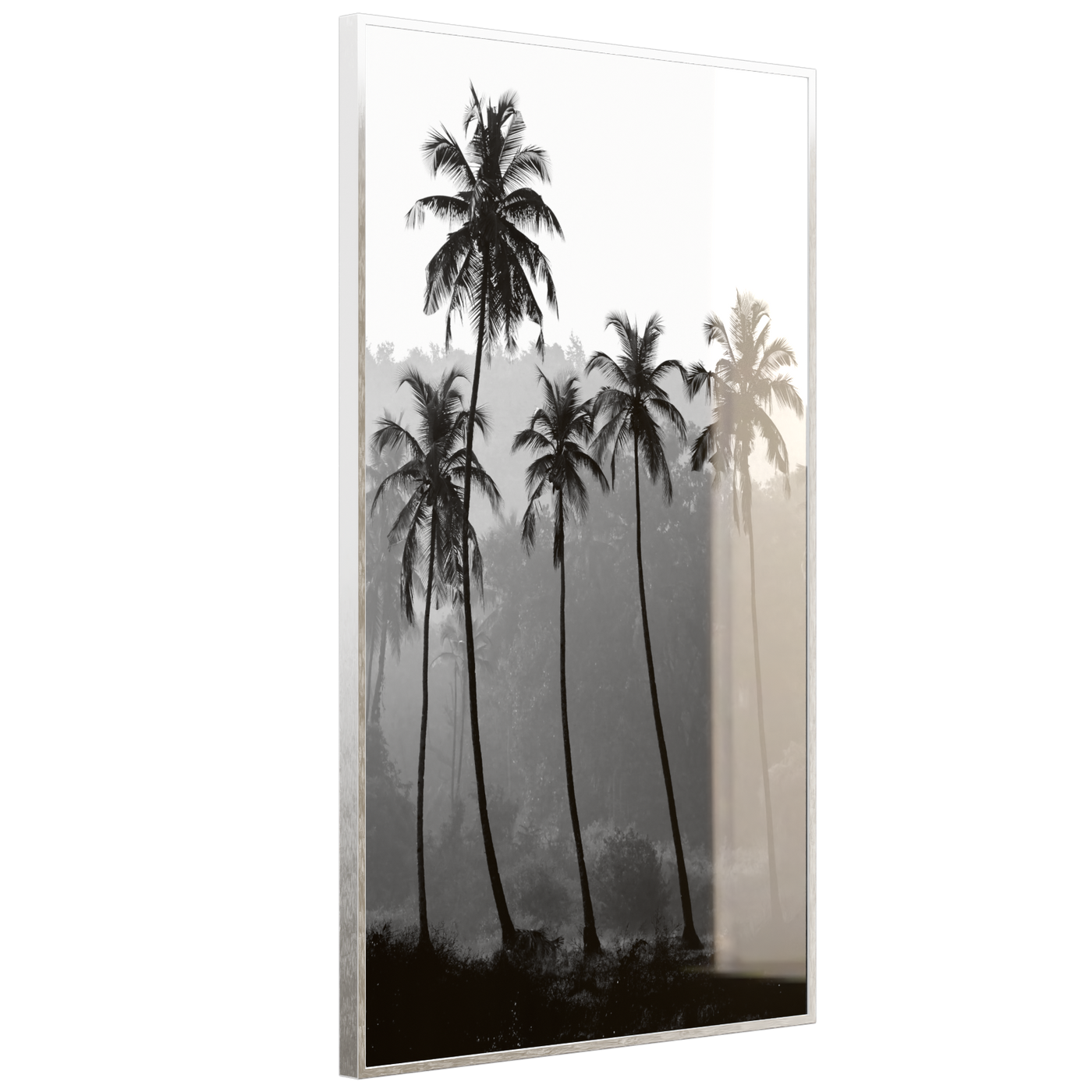 STEINFELD Deko Glas Wandbild Motiv 042H Palmen