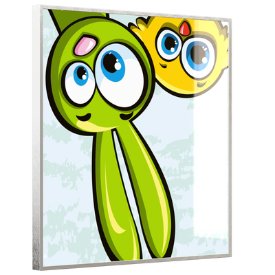 STEINFELD Deko Glas Wandbild Motiv 044H Animation