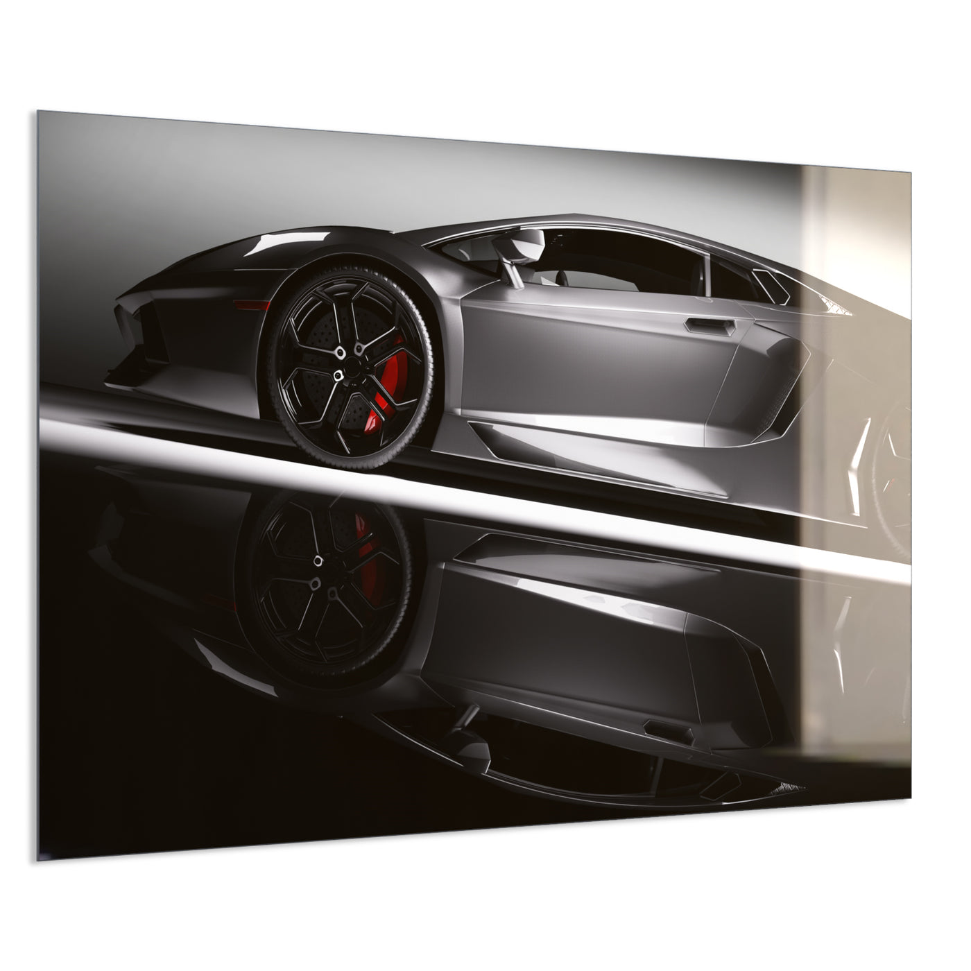 STEINFELD Deko Glas Wandbild Motiv 045 Sportwagen