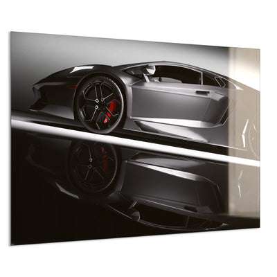 STEINFELD Deko Glas Wandbild Motiv 045 Sportwagen