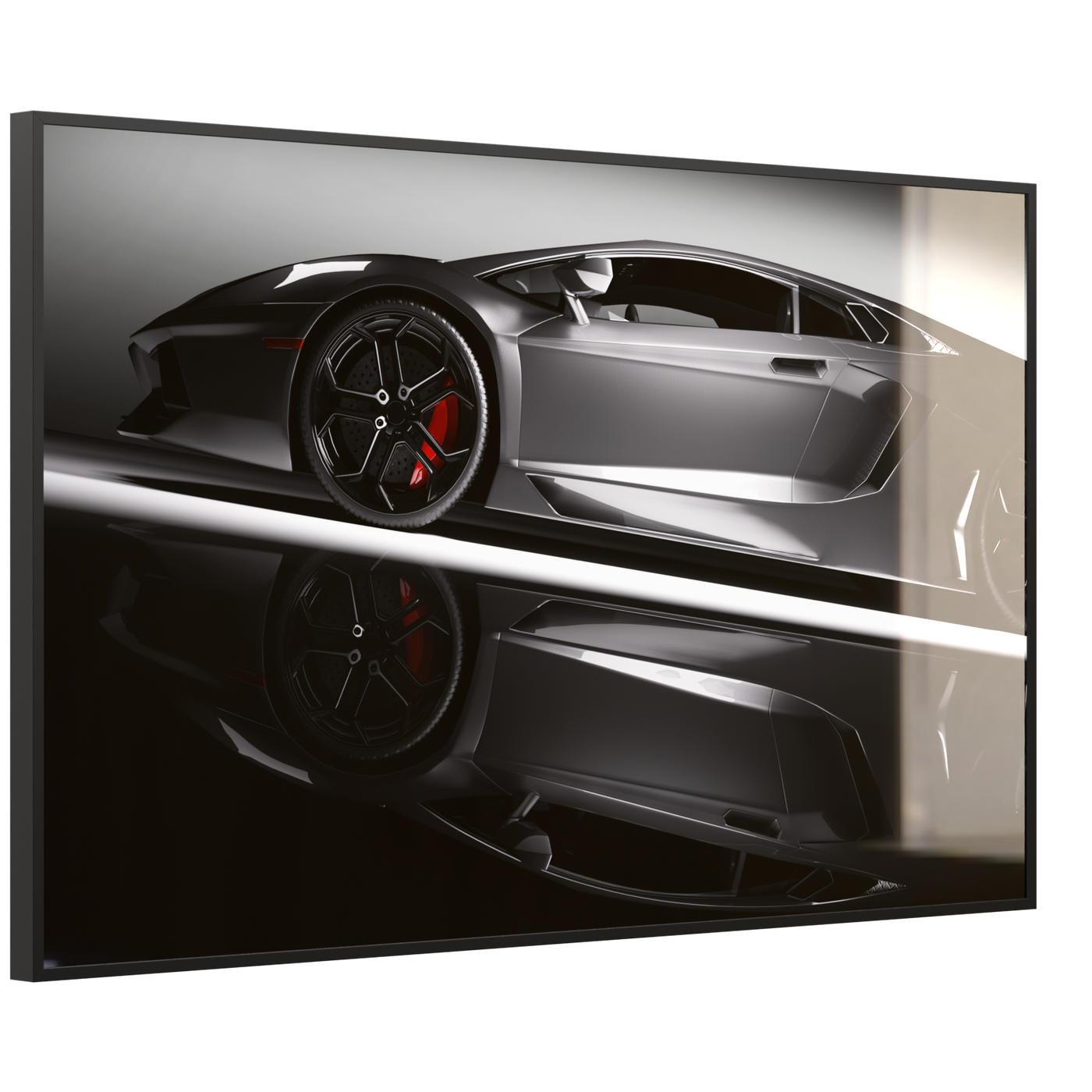 STEINFELD Deko Glas Wandbild Motiv 045 Sportwagen