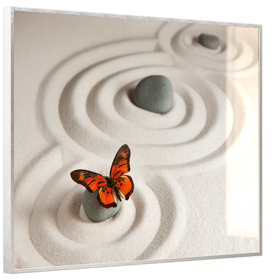 STEINFELD Deko Glas Wandbild Motiv 047 Zen-Steine