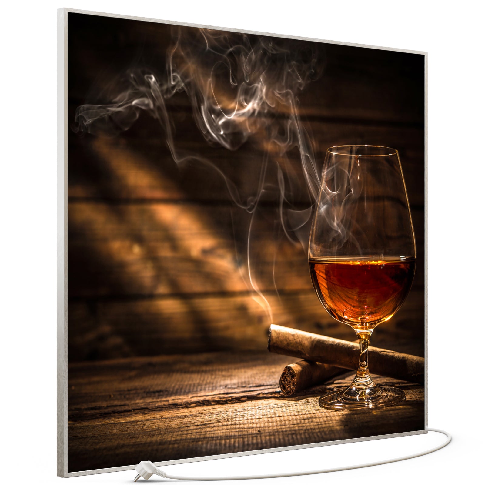 Bild Infrarotheizung 350-1200W Motiv 004 Whisky mit Zigarre