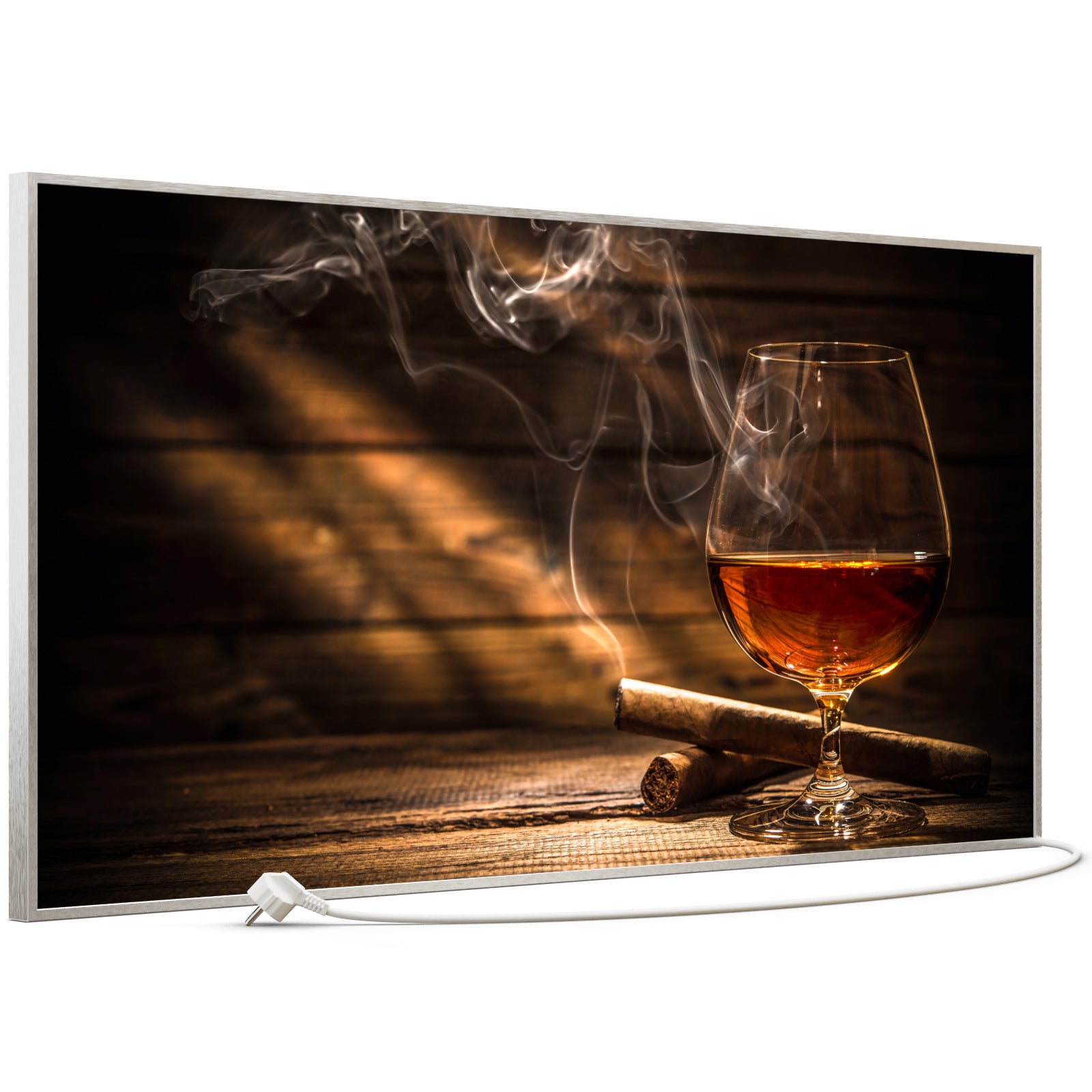 Bild Infrarotheizung 350-1200W Motiv 004 Whisky mit Zigarre