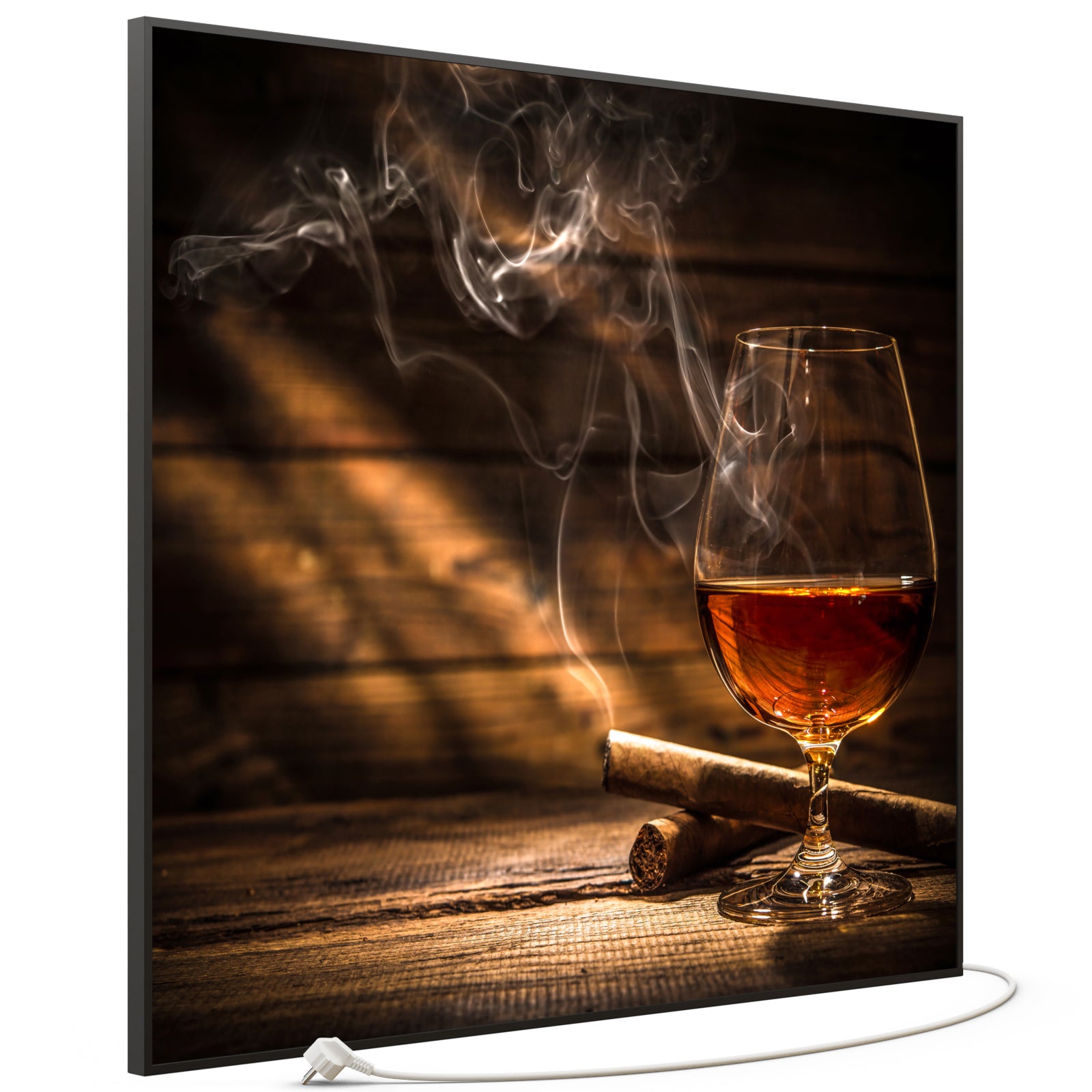 Bild Infrarotheizung 350-1200W Motiv 004 Whisky mit Zigarre