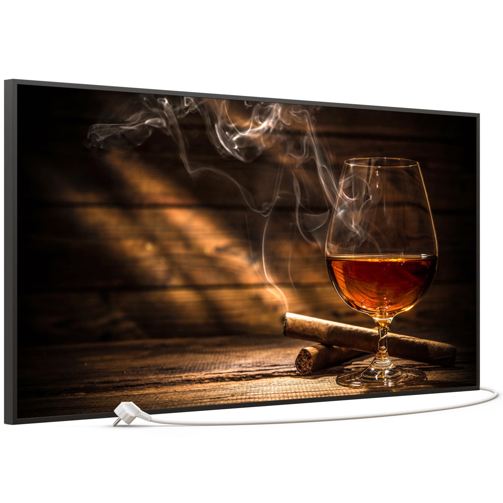 Bild Infrarotheizung 350-1200W Motiv 004 Whisky mit Zigarre