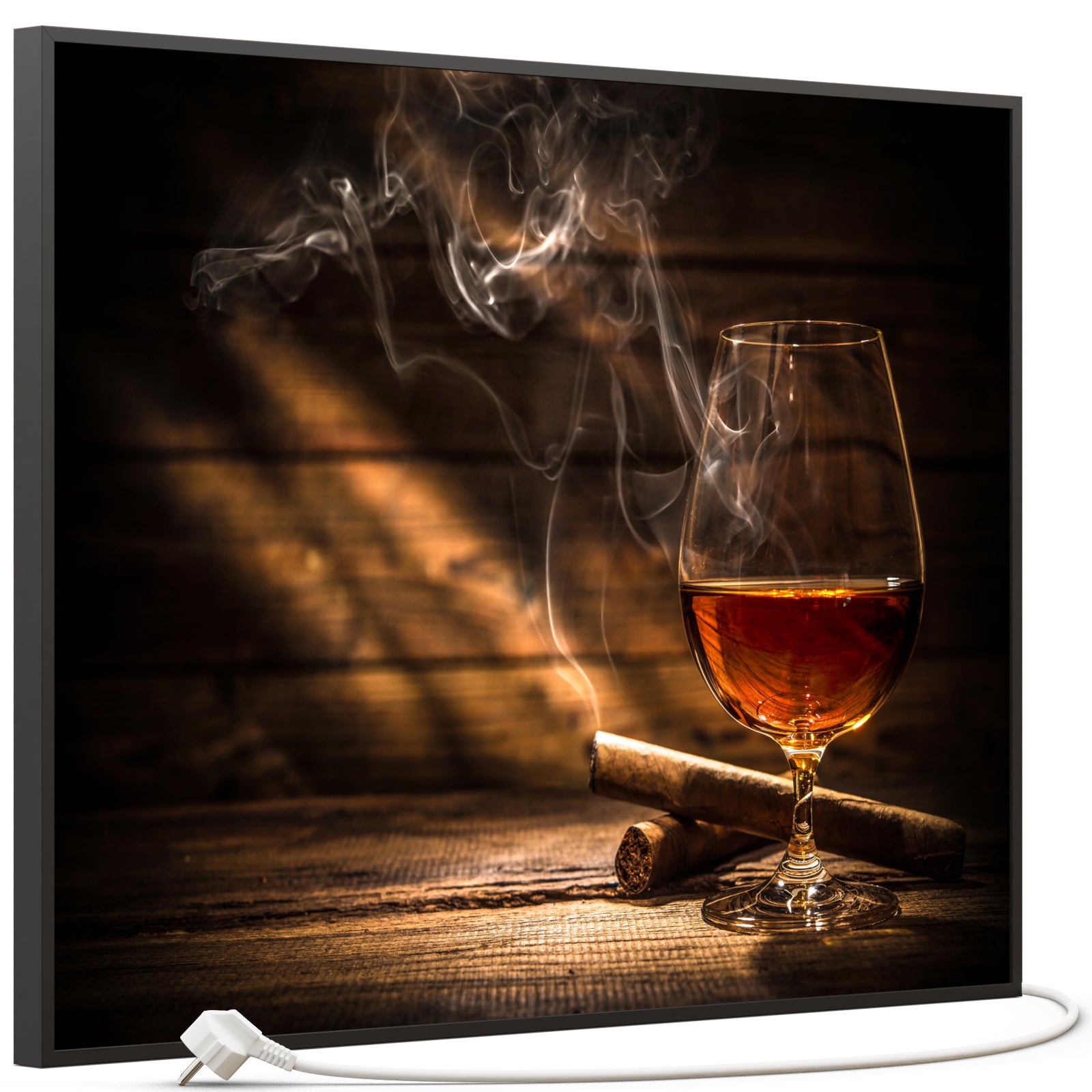 Bild Infrarotheizung 350-1200W Motiv 004 Whisky mit Zigarre