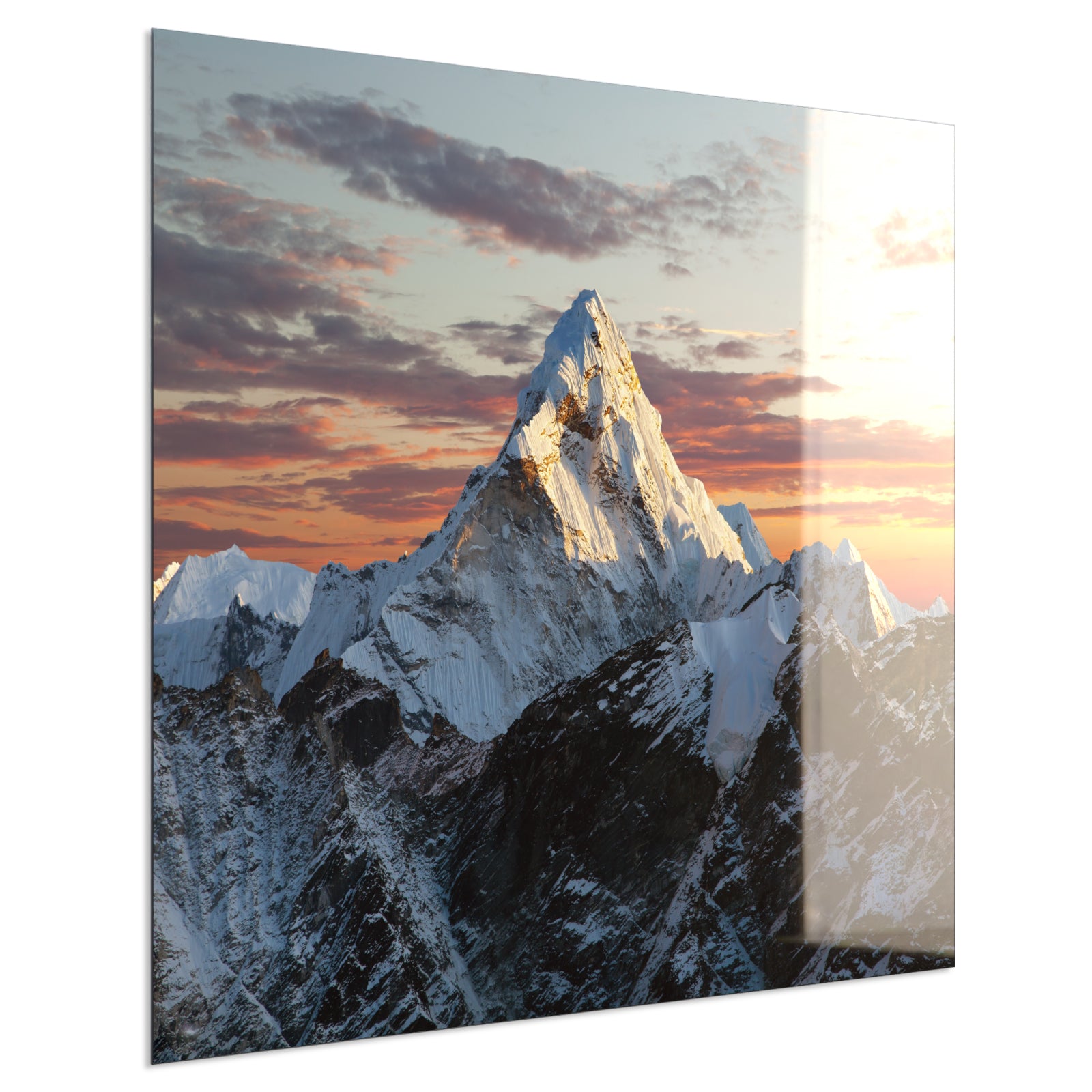 Deko Glas Wandbild Motiv 051 Everest