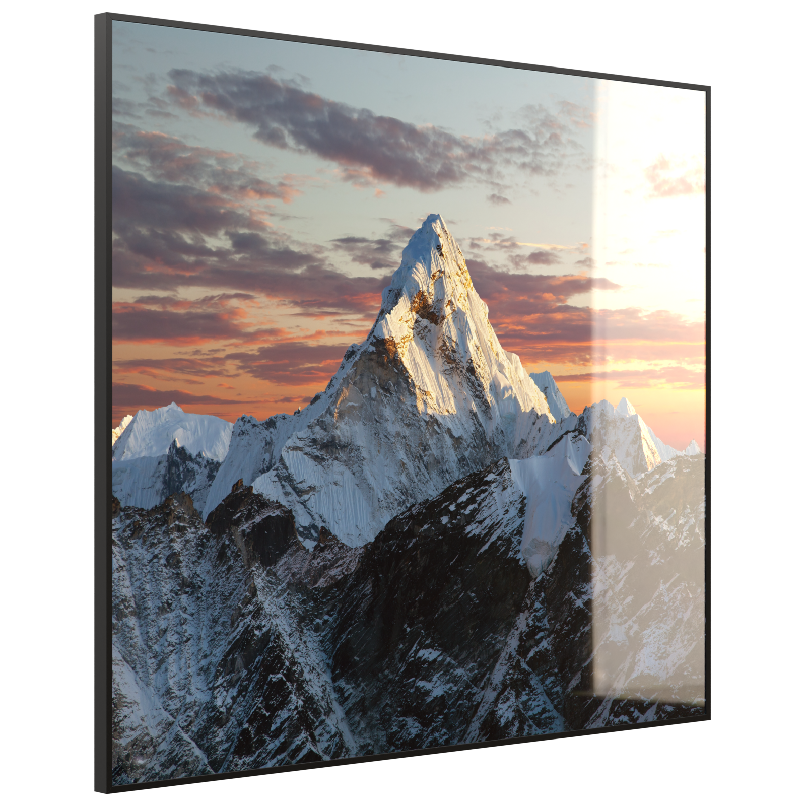 Deko Glas Wandbild Motiv 051 Everest