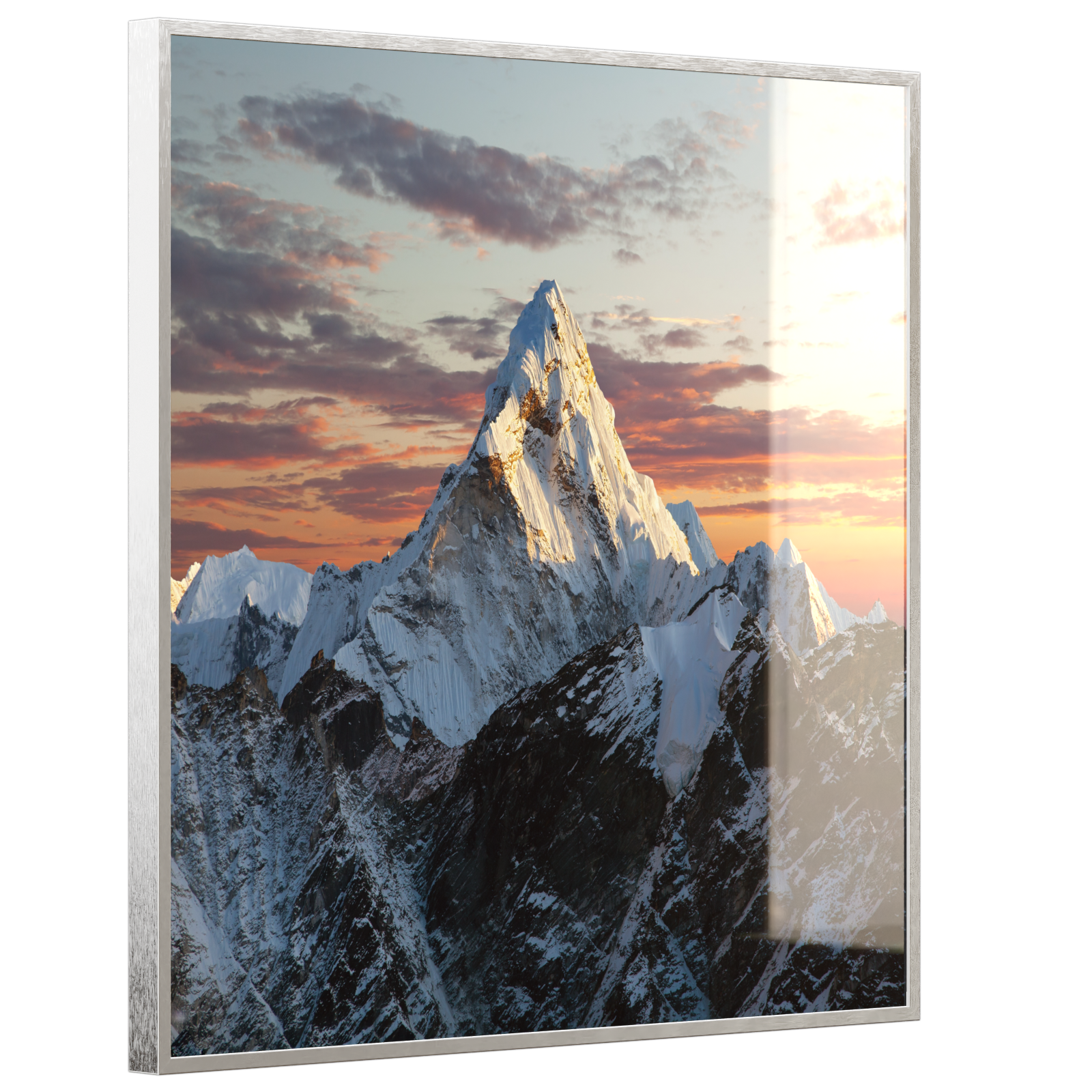 Deko Glas Wandbild Motiv 051 Everest