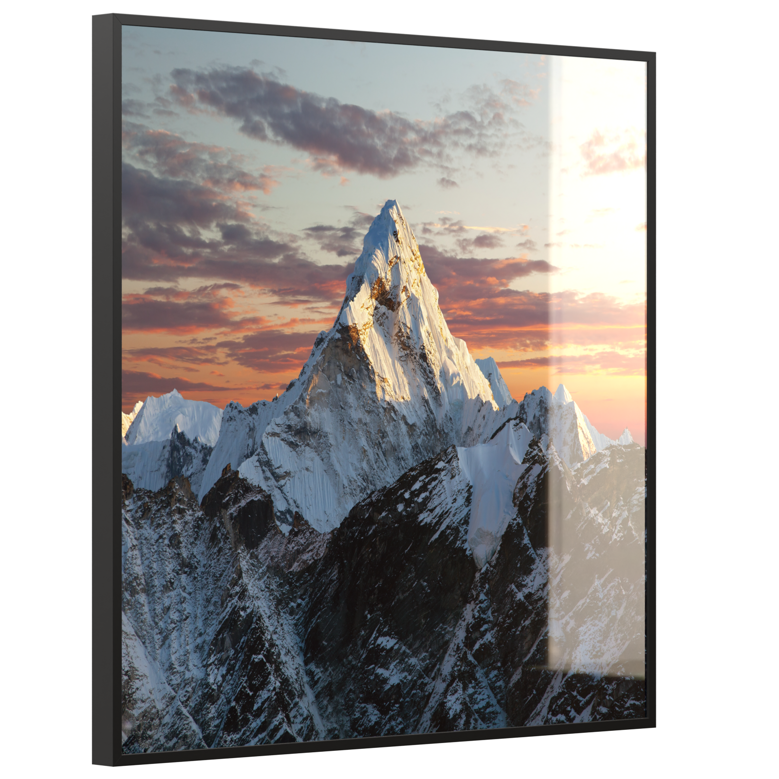 Deko Glas Wandbild Motiv 051 Everest