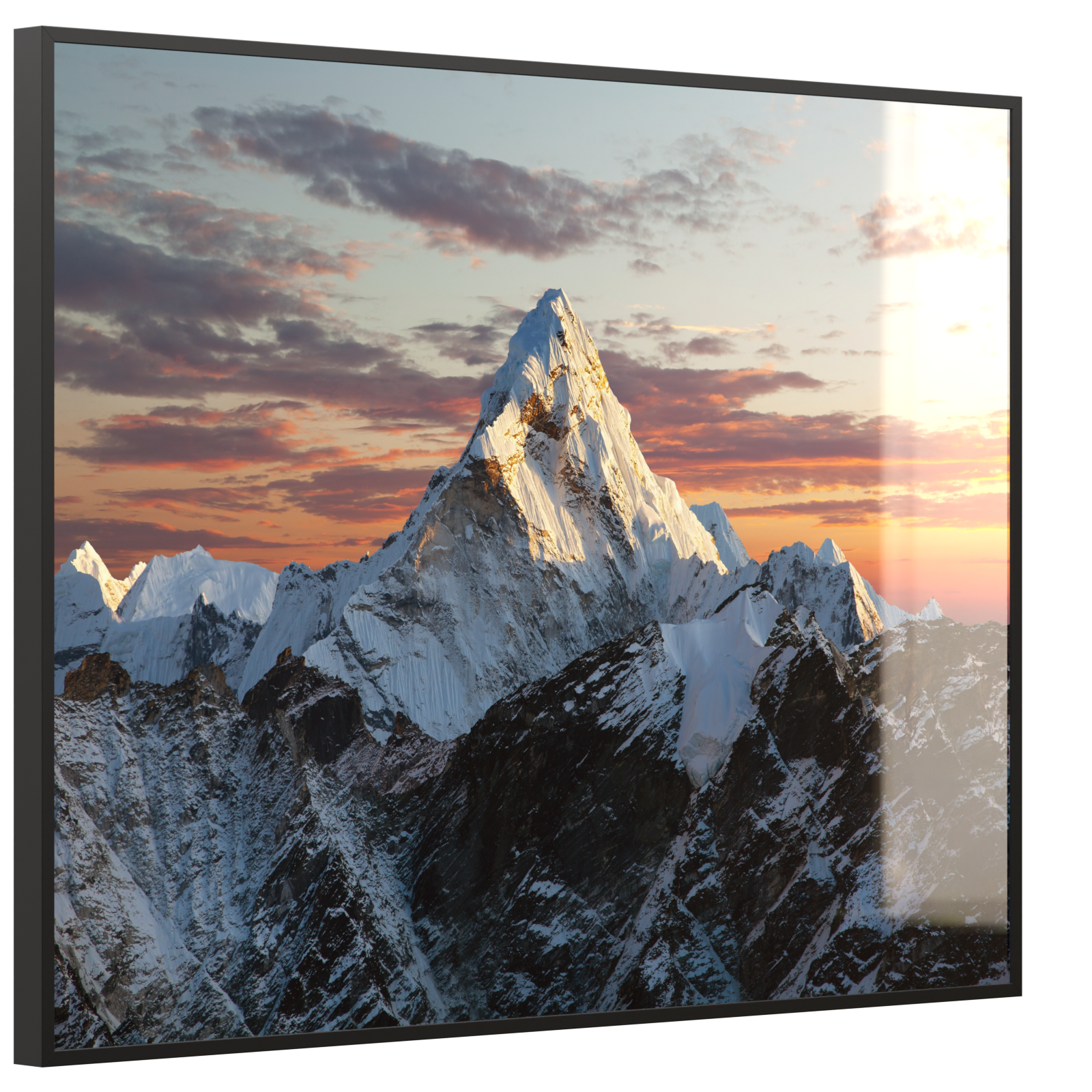 Deko Glas Wandbild Motiv 051 Everest