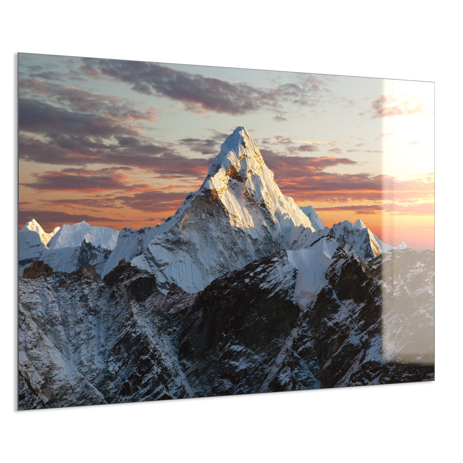 Deko Glas Wandbild Motiv 051 Everest