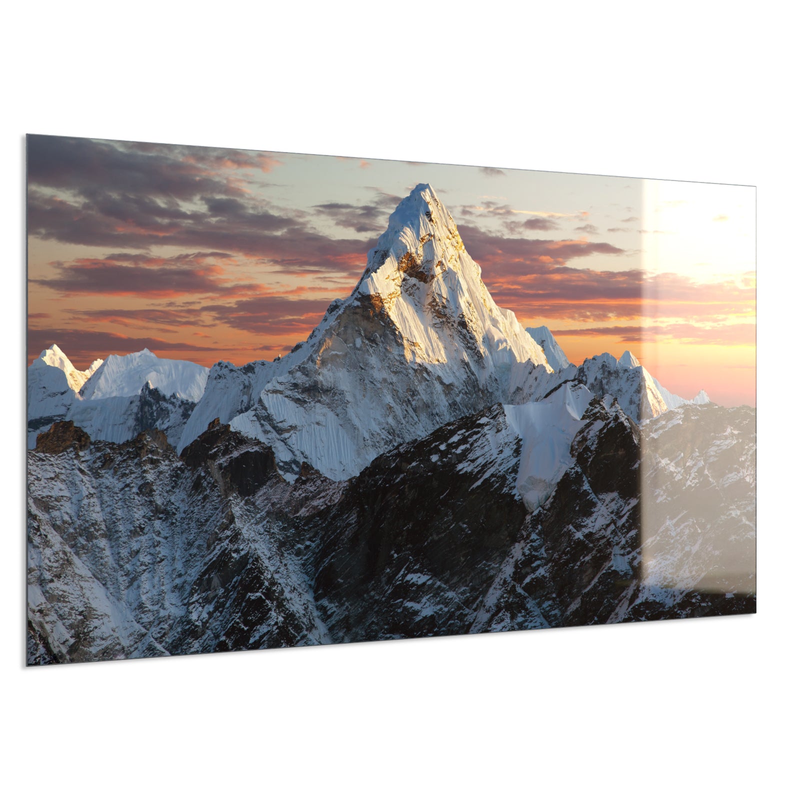 Deko Glas Wandbild Motiv 051 Everest