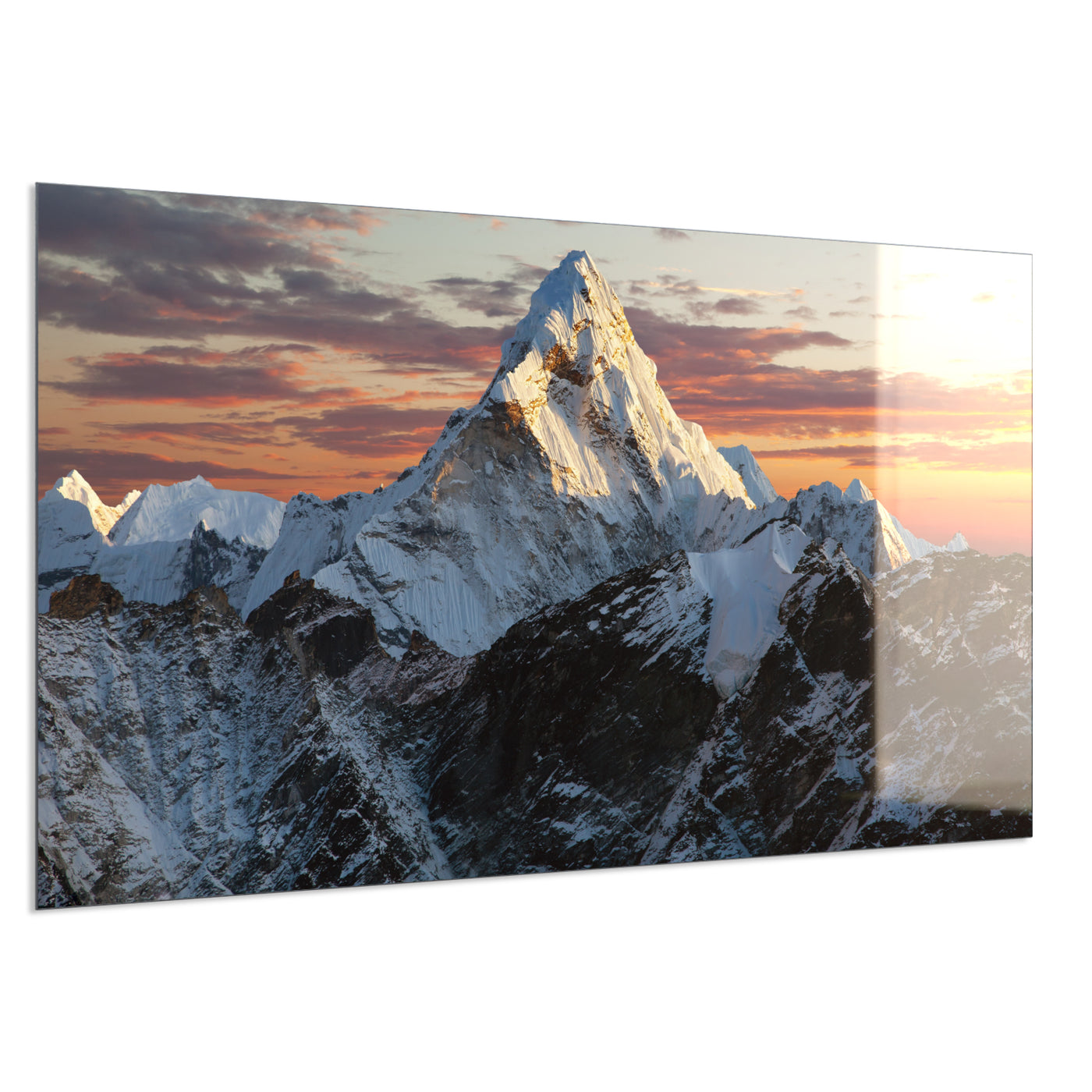 STEINFELD Deko Glas Wandbild Motiv 051 Everest