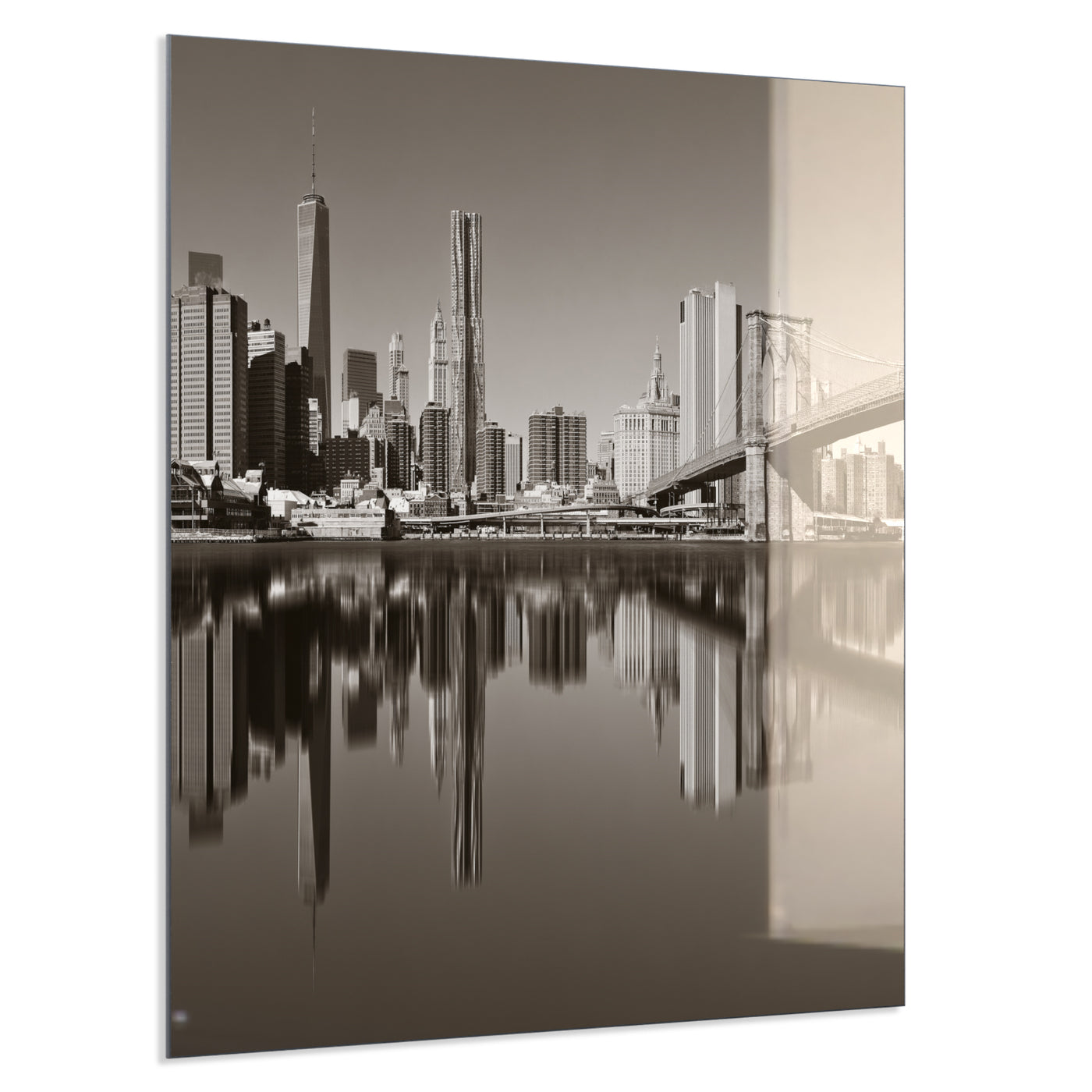 STEINFELD Deko Glas Wandbild Motiv 052 Brooklyn Bridge