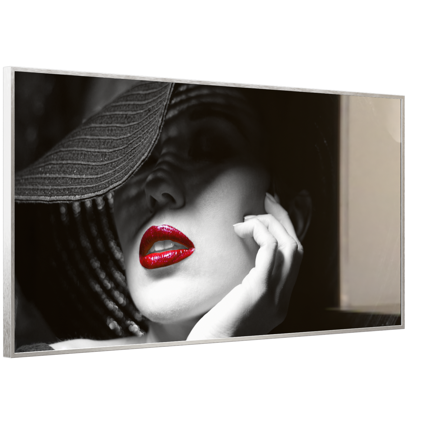 STEINFELD Deko Glas Wandbild Motiv 005 geheimnisvolle Frau