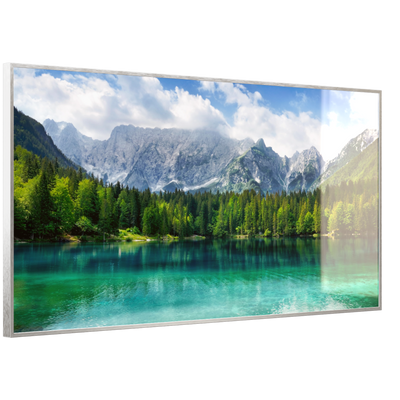 STEINFELD Deko Glas Wandbild Motiv 057 türkisfarbener See