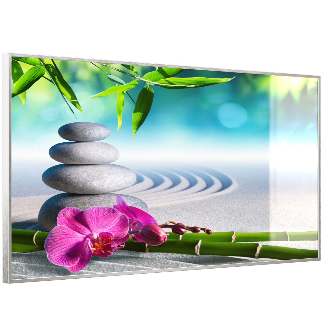 STEINFELD Deko Glas Wandbild Motiv 059 Zen Garten
