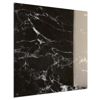 STEINFELD Deko Glas Wandbild Motiv 069 Marmor Schwarz