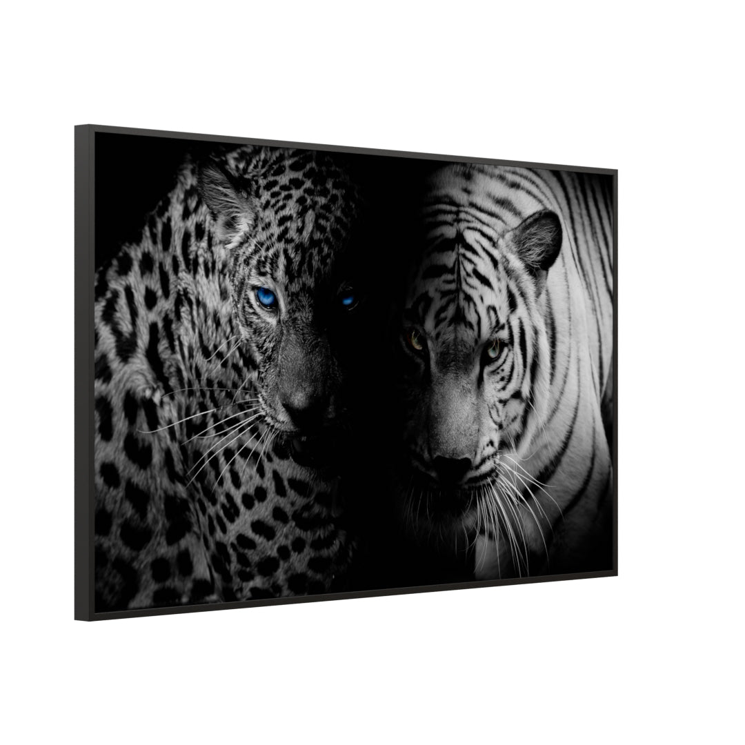 Bild Infrarotheizung 350-1200W Motiv 006 Leopard und Tiger