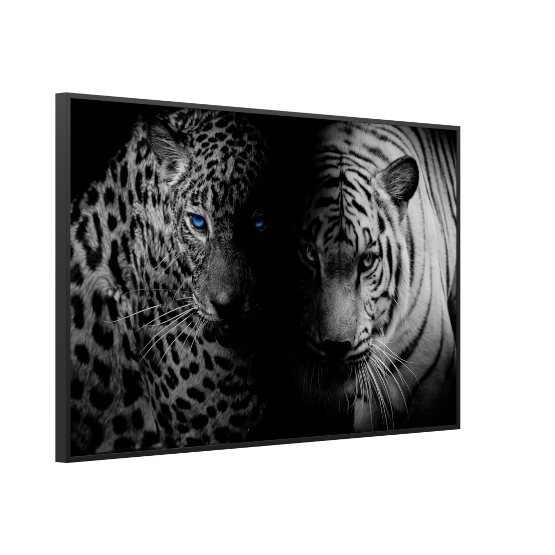 Bild Infrarotheizung 350-1200W Motiv 006 Leopard und Tiger