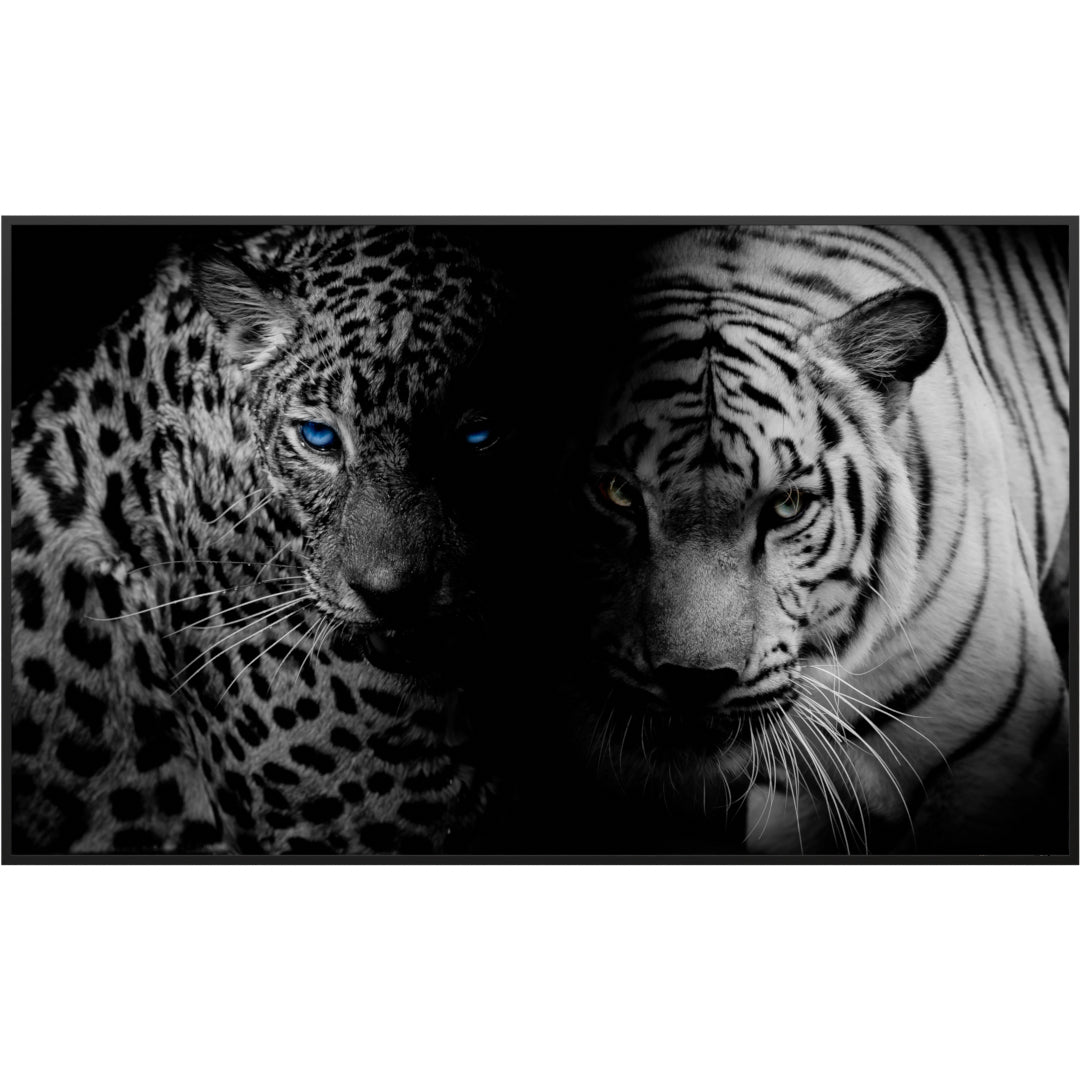 Glas Infrarotheizung 350-1200W Motiv 006 Leopard und Tiger