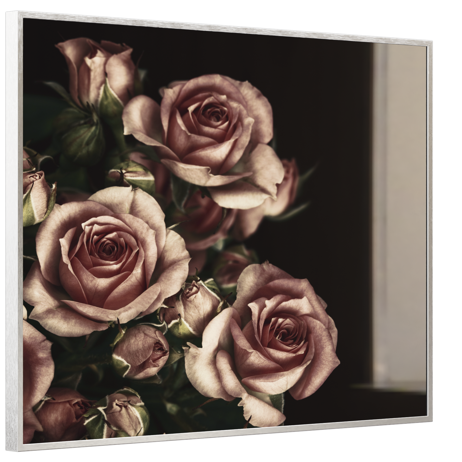 Deko Glas Wandbild Motiv 007 Rosen