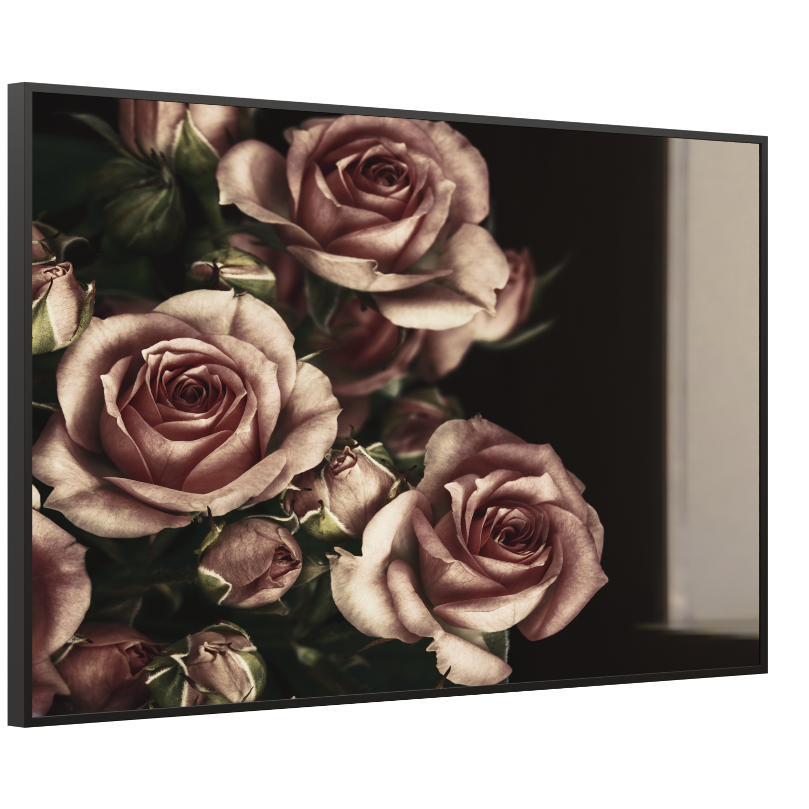 Deko Glas Wandbild Motiv 007 Rosen