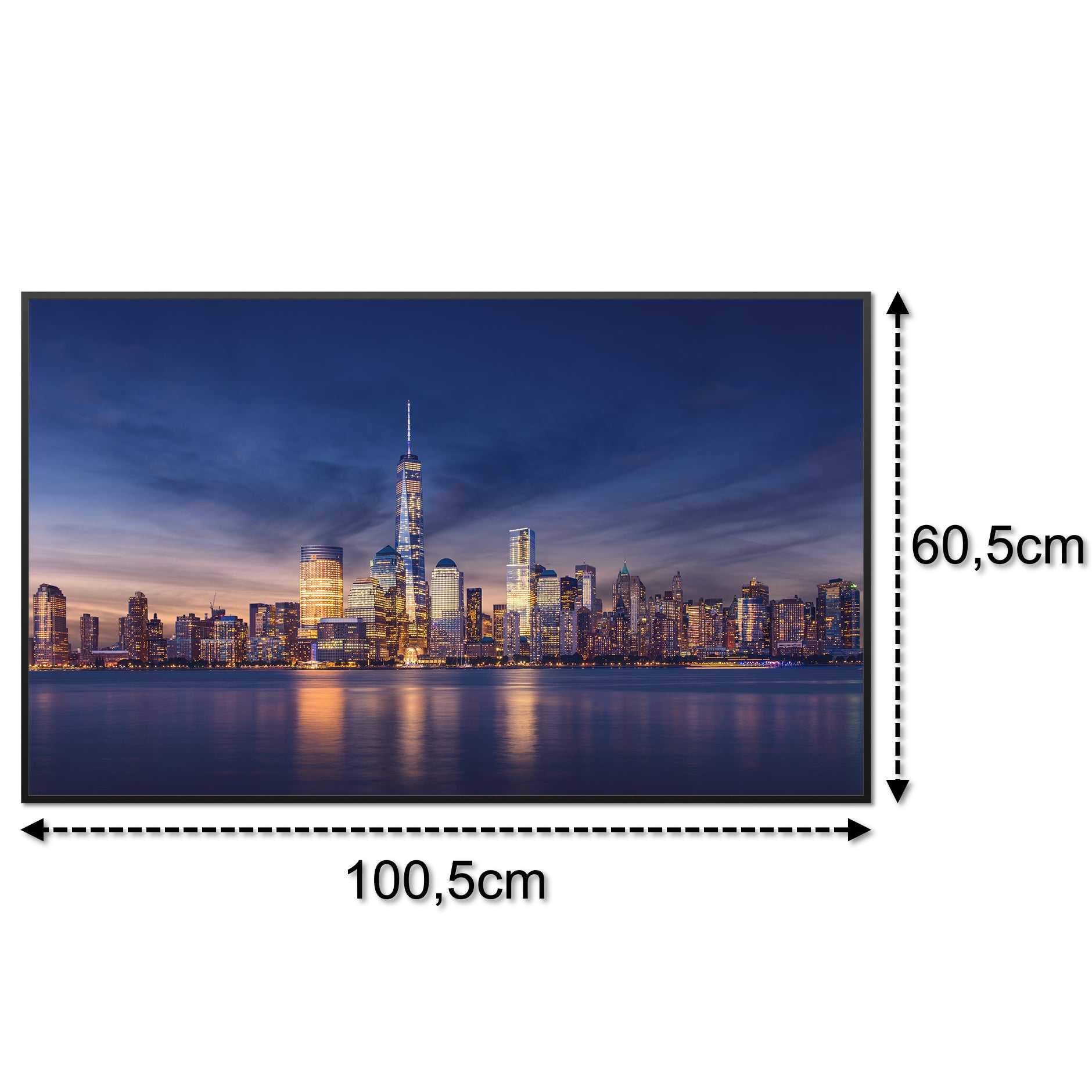 Glas Infrarotheizung 350-1200W Motiv 011 New York Tower One