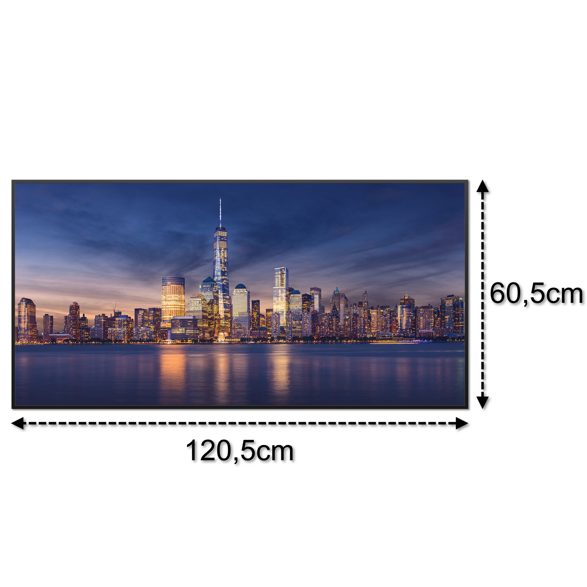 Glas Infrarotheizung 350-1200W Motiv 011 New York Tower One