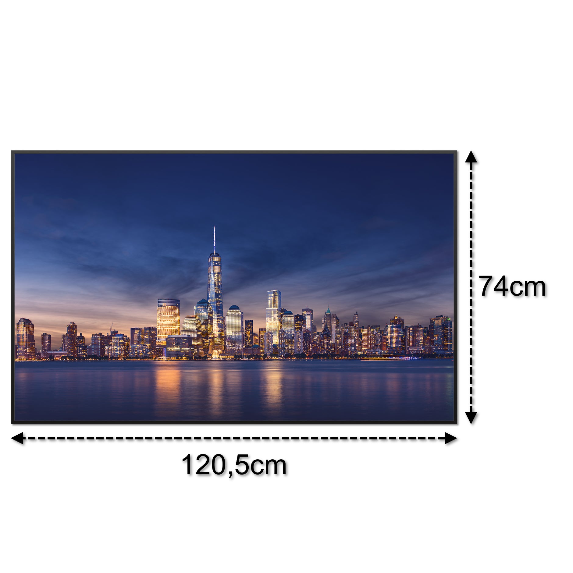 Glas Infrarotheizung 350-1200W Motiv 011 New York Tower One