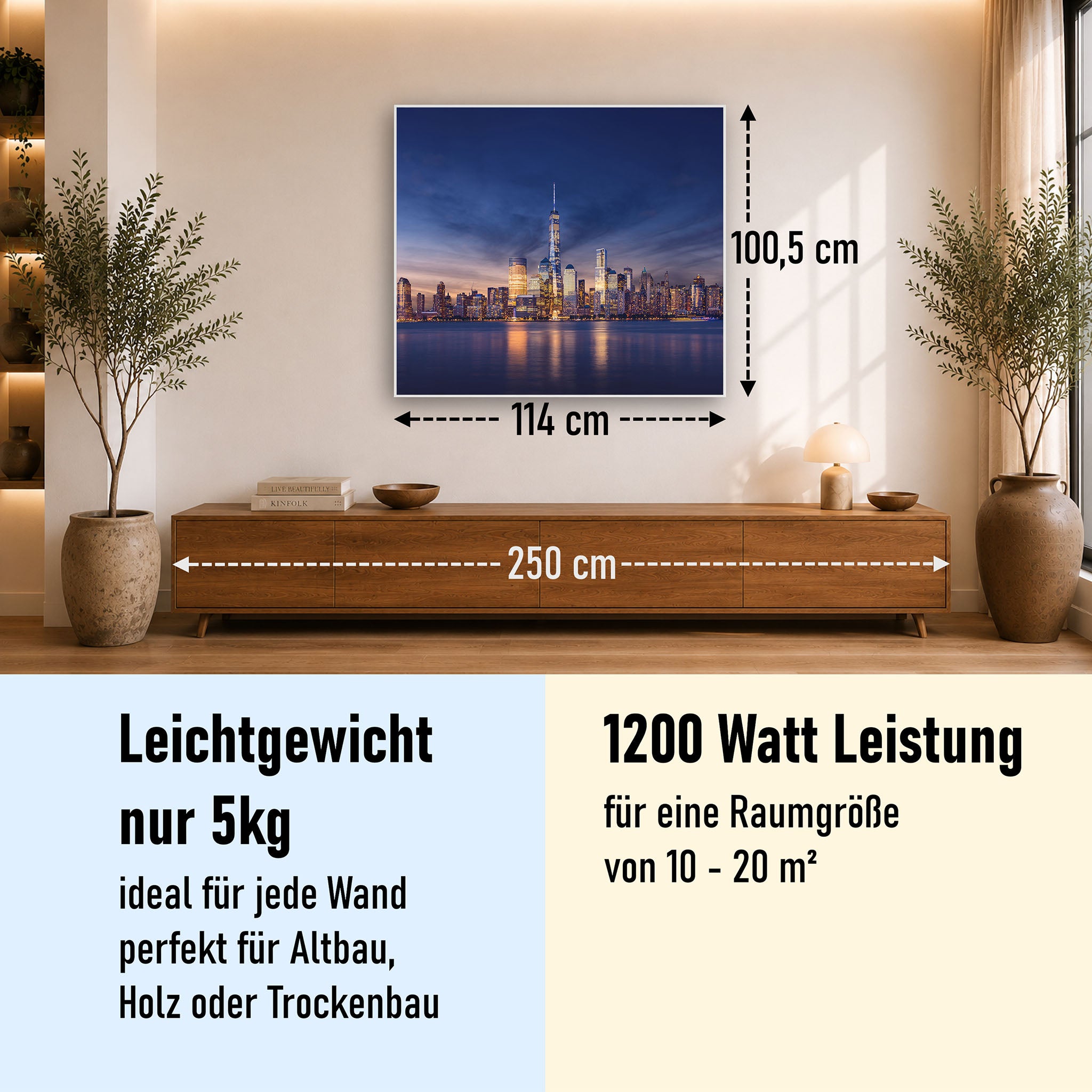 Bild Infrarotheizung 350-1200W Motiv 011 New York Tower One