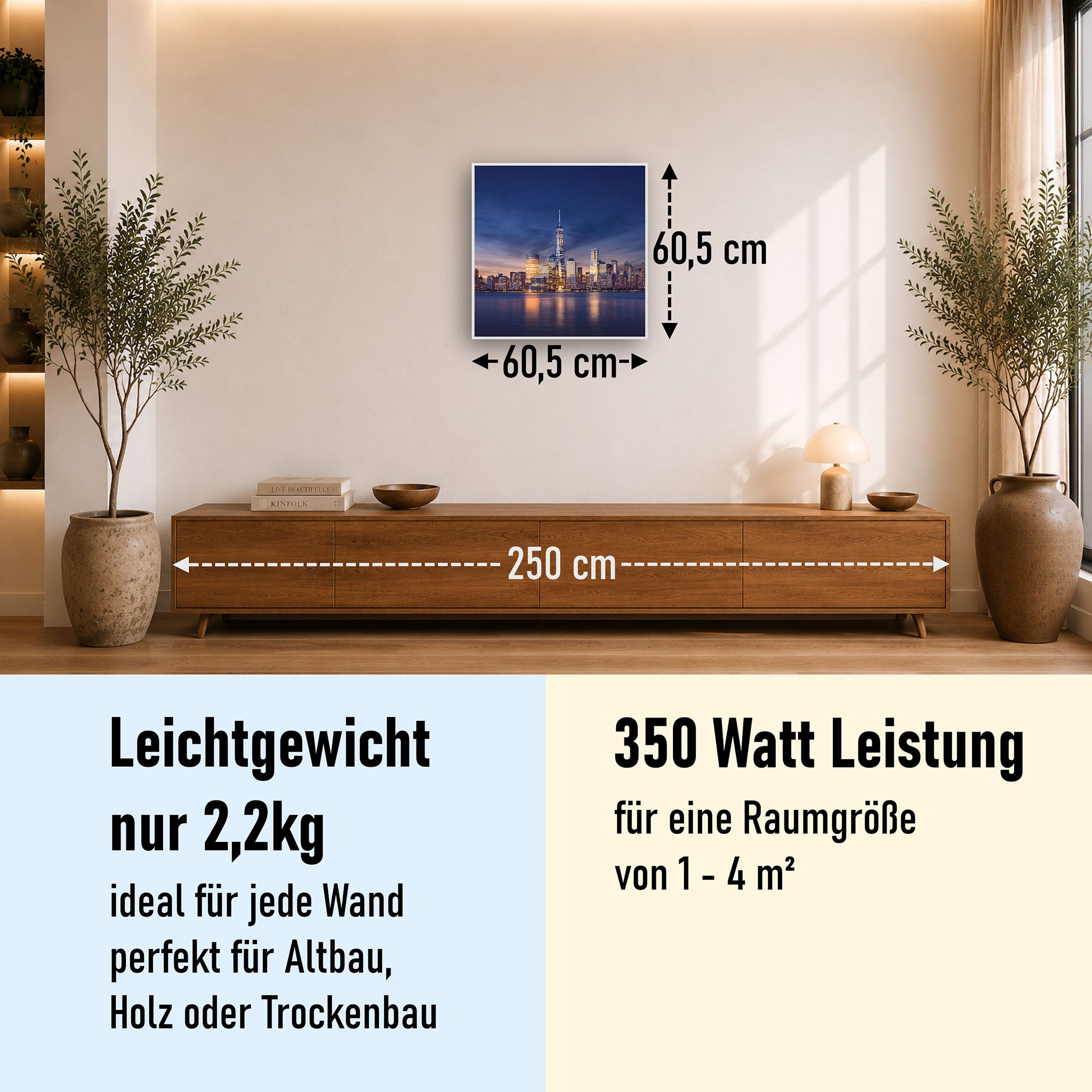 Bild Infrarotheizung 350-1200W Motiv 011 New York Tower One